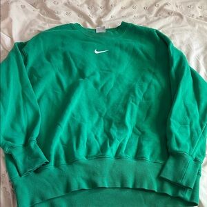 Nike Women's Green Crewneck Sweater